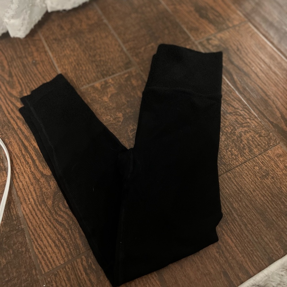 Victoria secret sport black ribbed leggings